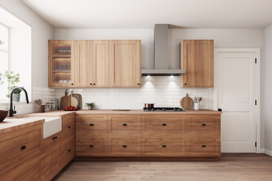 Una cucina accogliente e pratica